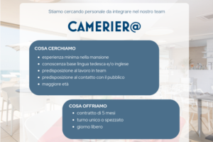 ANNUNCIO CAMERIERA - 14.01.2025 