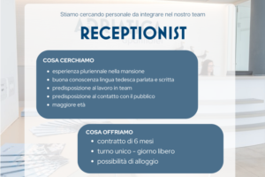 ANNUNCIO RECEPTIONIST - 14.01.2025 